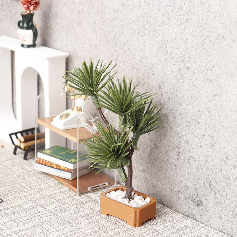 Bonsai Garden Plants - 1 Stück Mikro-Landschaftsgarten Bonsai-Ornament 1/12 Puppenhaus