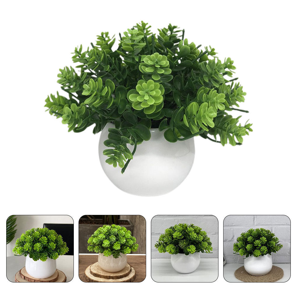 Bonsai Garden Cafe - Realistische Künstliche Bonsai-Pflanze im Topf zur