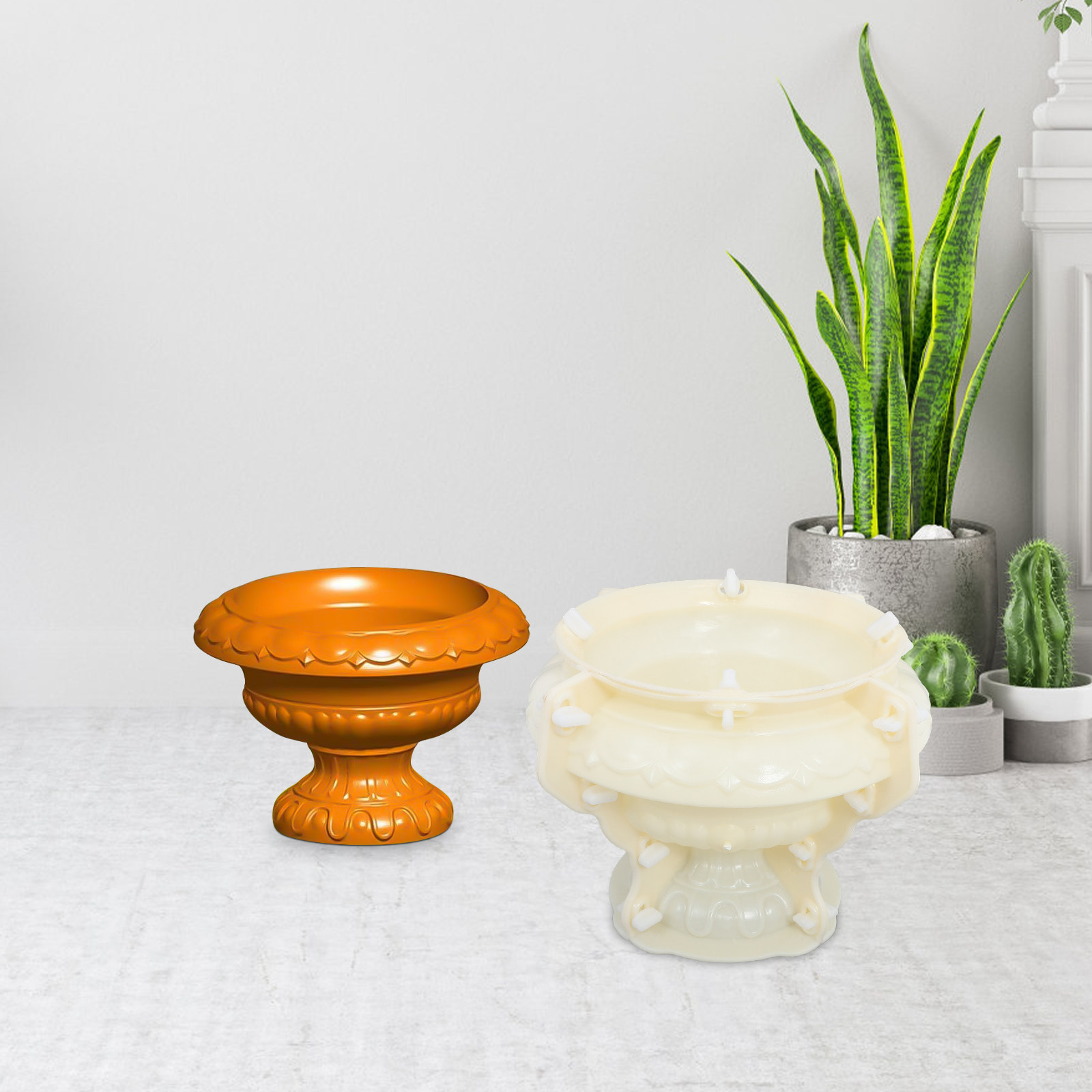 Kaktus-Betonform, Vase, Zement – Bonsai Garden Plants Bewertung und Preis