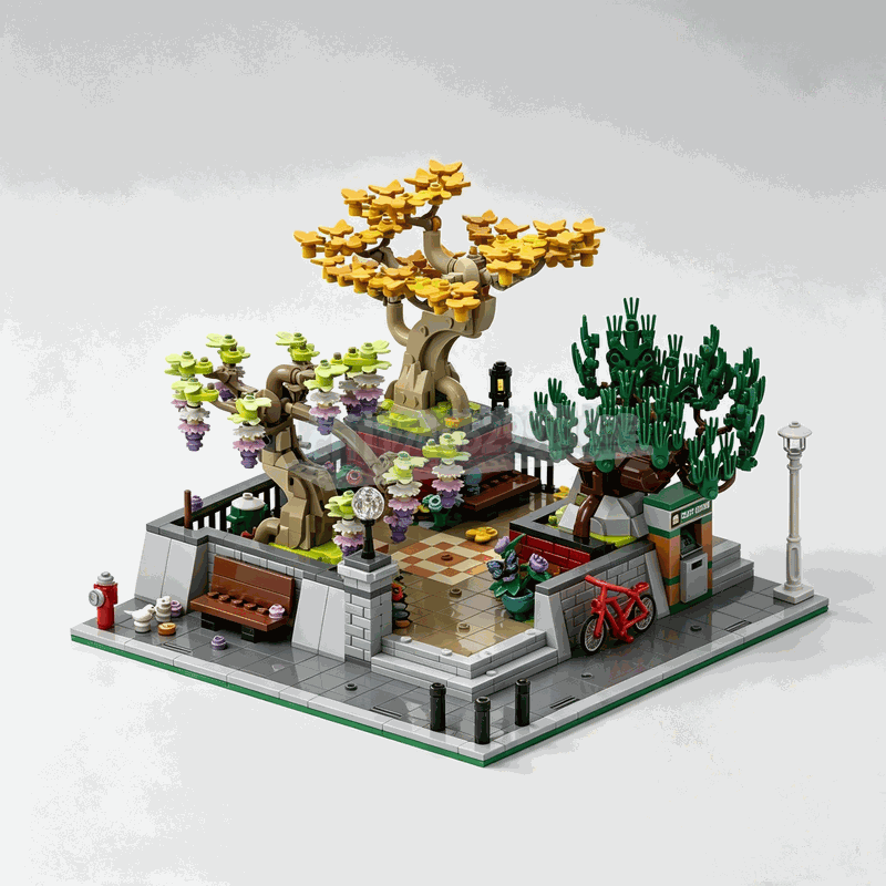 1309-teiliger Eckpark-Bonsai-B – Bonsai Garden Lego Set Bewertung und Preis
