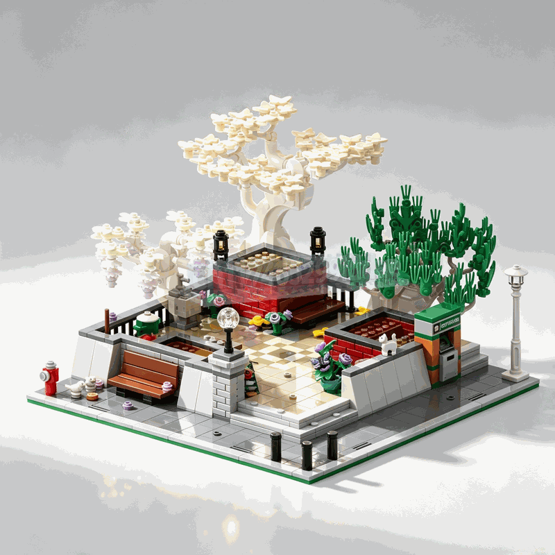 1309-teiliger Eckpark-Bonsai-B – Bonsai Garden Lego Set Bewertung und Preis