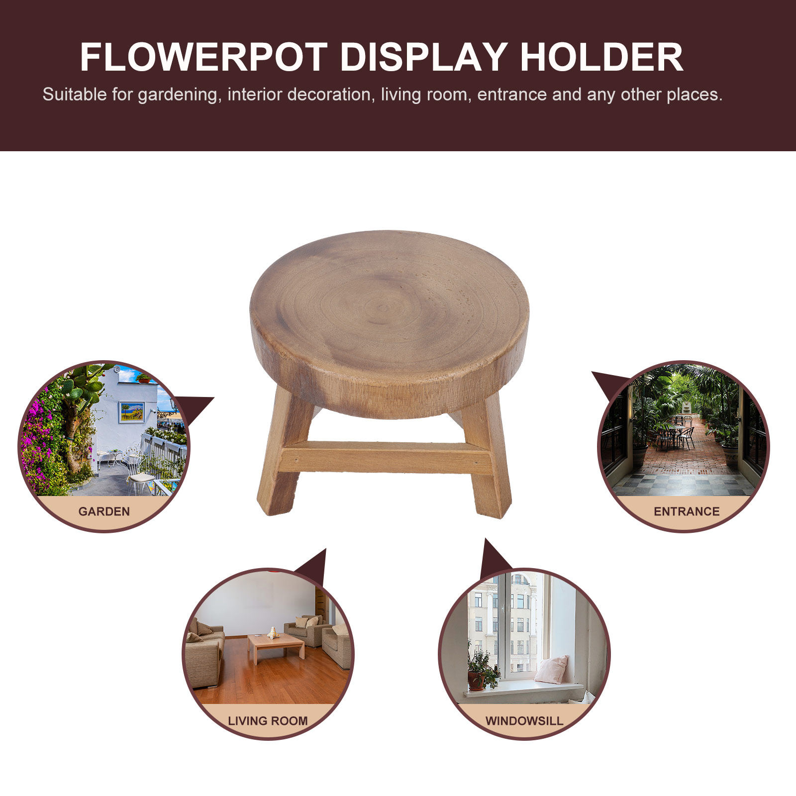 1 Stück Holz-Blumentopfständer – Bonsai Garden Plants Bewertung und Preis
